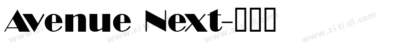 Avenue Next字体转换
